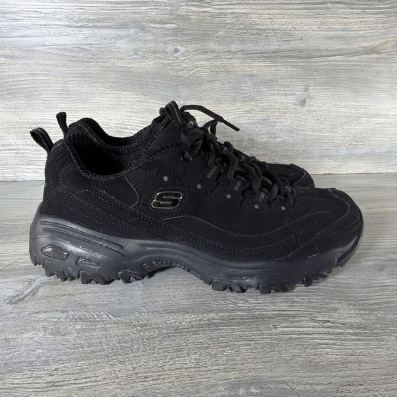 Skechers D'Lites 11949 Black Memory Foam Athletic Sneakers Women's Size US 8.5 - Picture 4 of 11